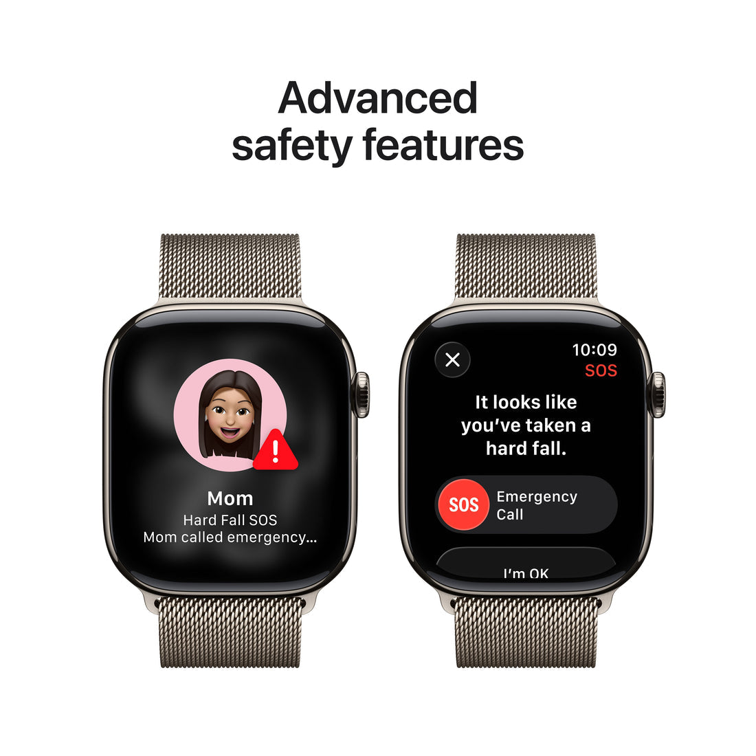 Apple Watch Series 11 Natural Titanium Case with Natural Milanese Loop