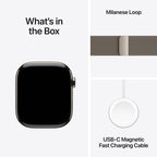 Apple Watch Series 11 Natural Titanium Case with Natural Milanese Loop