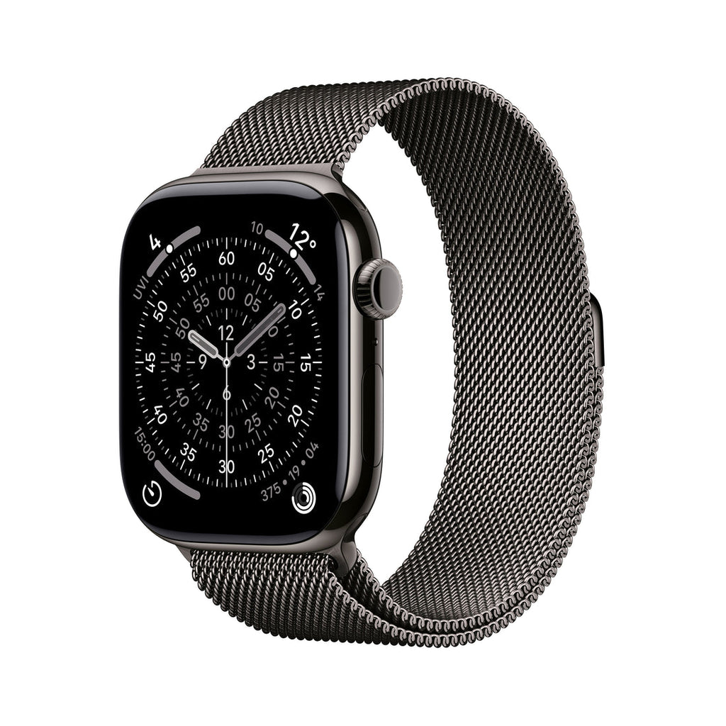 Apple Watch Series 11 Slate Titanium Case with Slate Milanese Loop