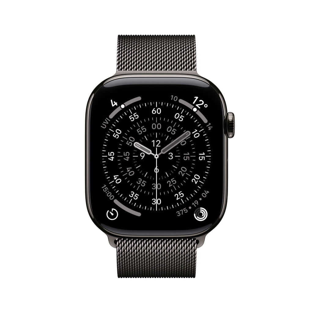 Apple Watch Series 11 Slate Titanium Case with Slate Milanese Loop