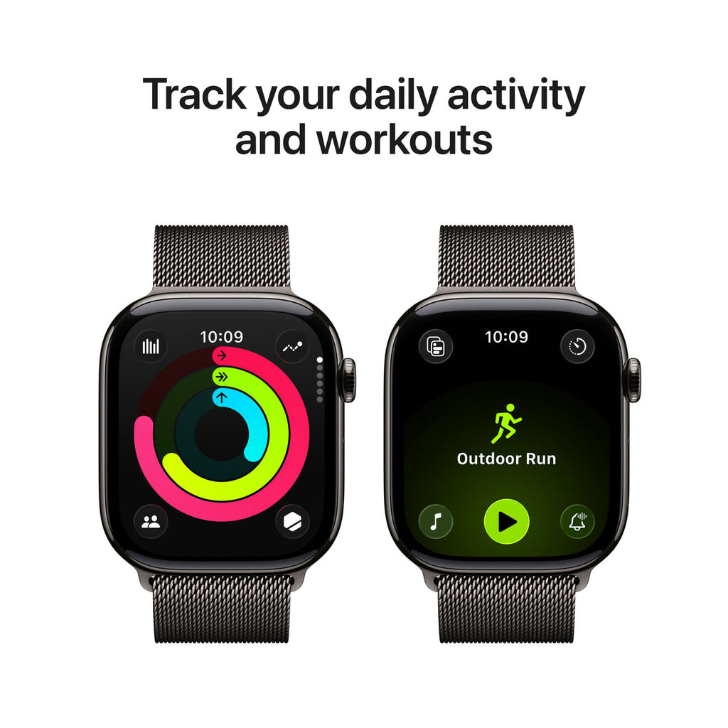 Apple Watch Series 11 Slate Titanium Case with Slate Milanese Loop