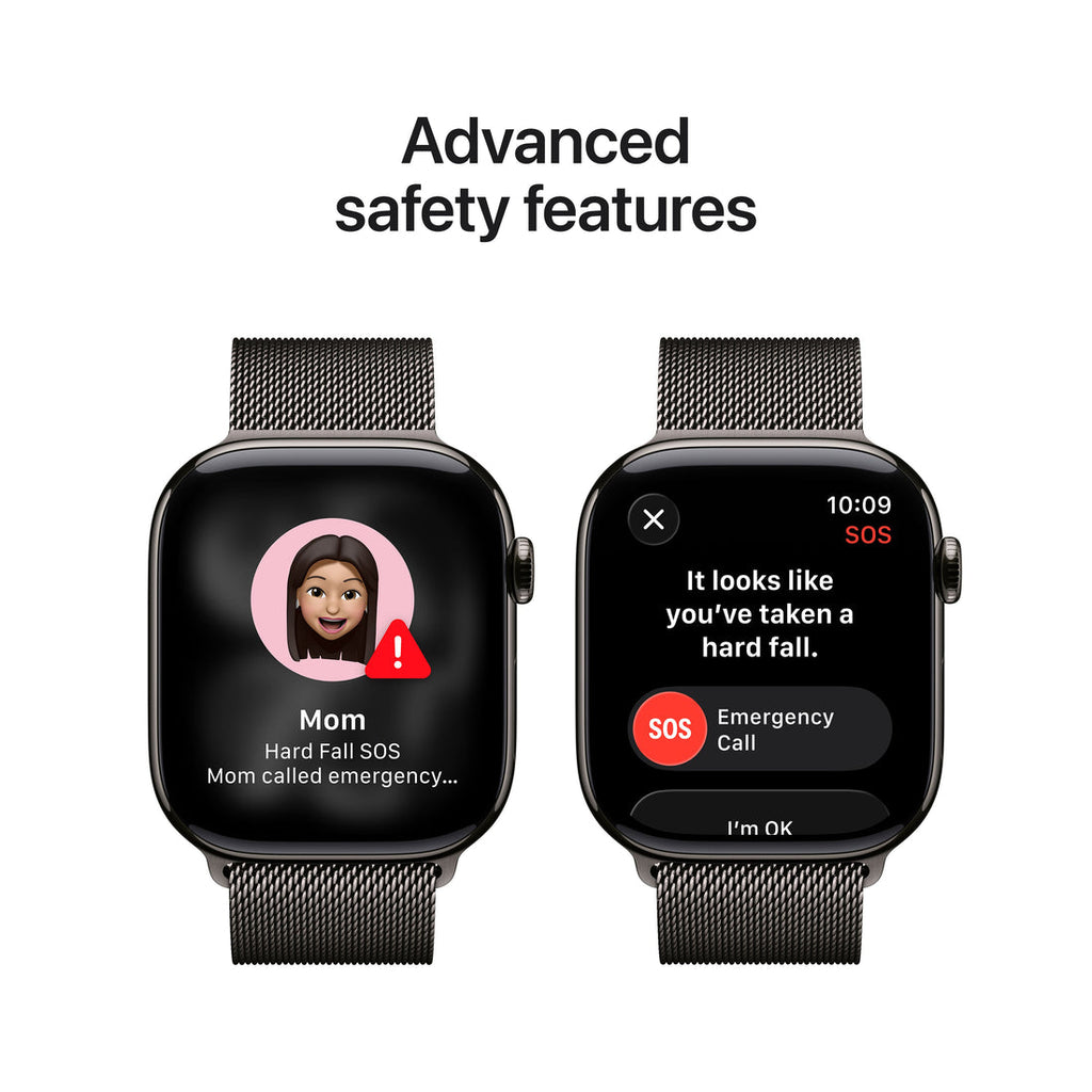 Apple Watch Series 11 Slate Titanium Case with Slate Milanese Loop