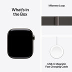 Apple Watch Series 11 Slate Titanium Case with Slate Milanese Loop