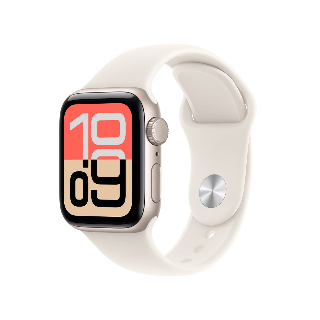 Apple Watch SE Starlight Aluminium Case with Starlight Sport Band