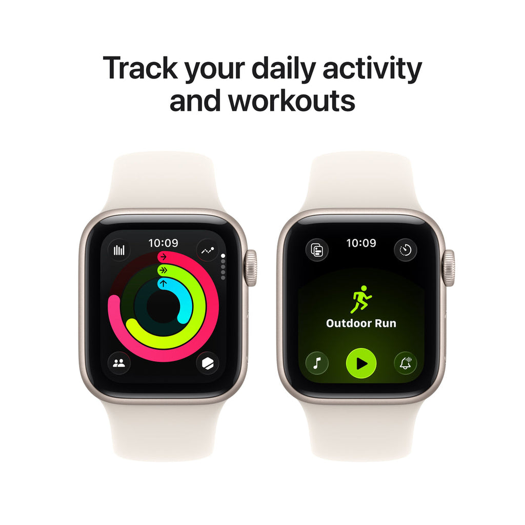 Apple Watch SE Starlight Aluminium Case with Starlight Sport Band