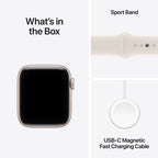 Apple Watch SE Starlight Aluminium Case with Starlight Sport Band