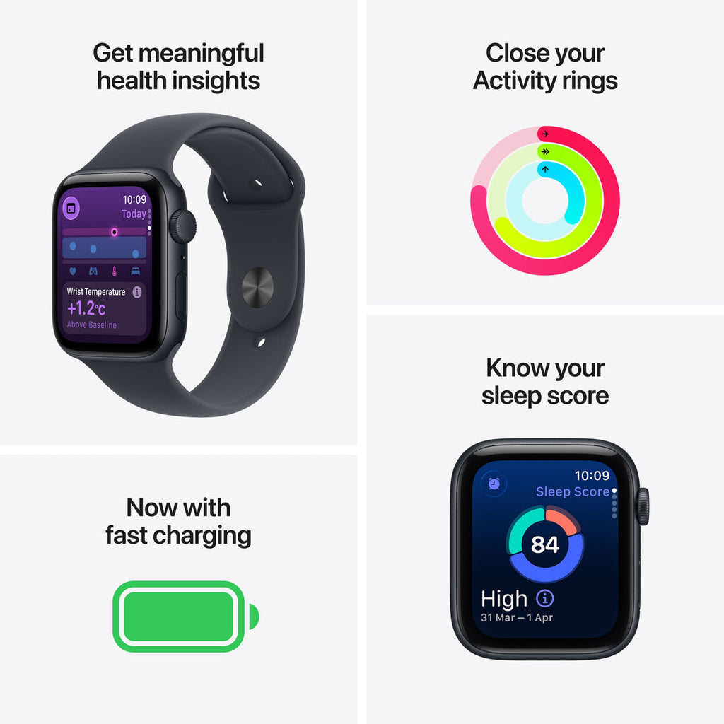 2025 Apple Watch SE Starlight Sport Band - Aluminum (3rd generation)
