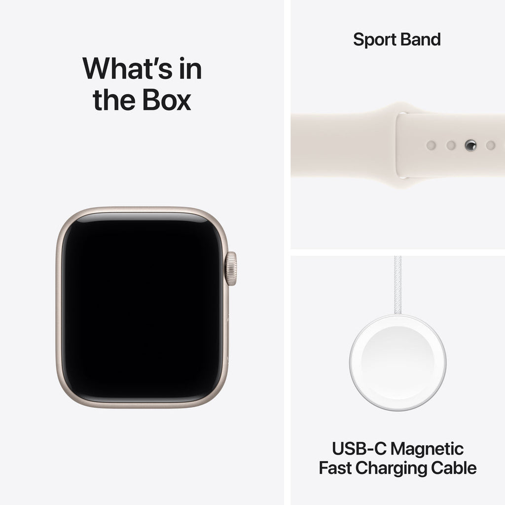 2025 Apple Watch SE Starlight Sport Band - Aluminum (3rd generation)