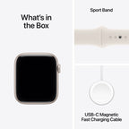2025 Apple Watch SE Starlight Sport Band - Aluminum (3rd generation)