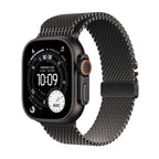 Apple Watch Ultra 3 Black Titanium Case with Black Titanium Milanese Loop