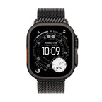 Apple Watch Ultra 3 Black Titanium Case with Black Titanium Milanese Loop