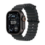 Apple Watch Ultra 3 Black Titanium Case with Ocean Band - Black