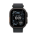 Apple Watch Ultra 3 Black Titanium Case with Ocean Band - Black