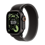 Apple Watch Ultra 3 Black Titanium Case with Black Titanium Trail Loop - Black/Charcoal