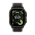 Apple Watch Ultra 3 Black Titanium Case with Black Titanium Trail Loop - Black/Charcoal