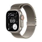 Apple Watch Ultra 3 Natural Titanium Case with Natural Titanium Milanese Loop