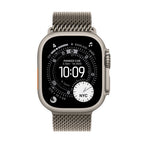 Apple Watch Ultra 3 Natural Titanium Case with Natural Titanium Milanese Loop