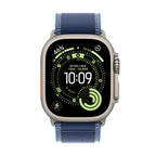 Apple Watch Ultra 3 Natural Titanium Case with Trail Loop - Blue/Bright Blue