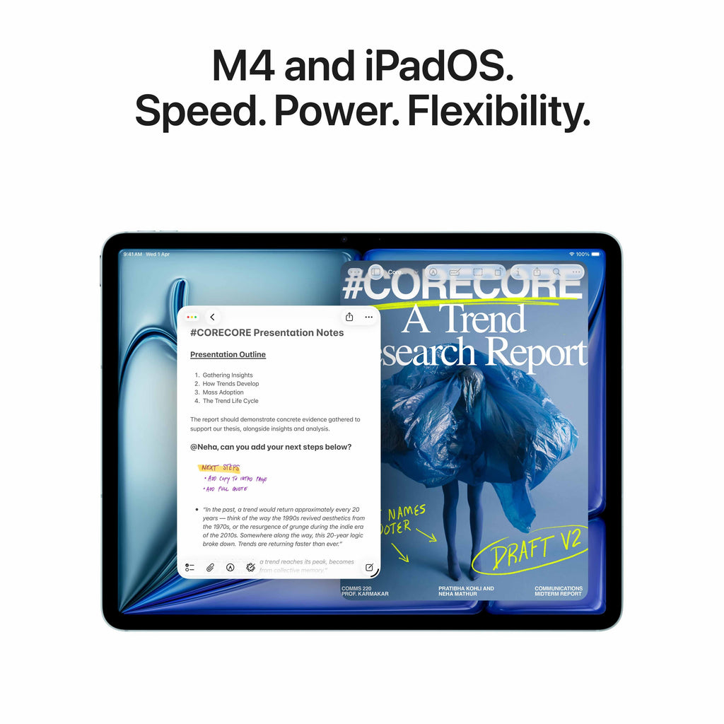 11-inch iPad Air Wi-Fi + Cellular 128GB - Purple (M4) -MH7C4HN/A
