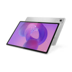 Tablet with a colorful display on a white background