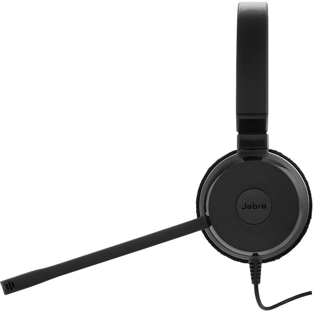 Jabra Evolve 20SE USB-A Wired On-Ear Headset with Microphone and Media Controls
