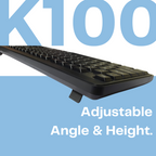 HP K100 Wired Wired USB Desktop Keyboard  (Black)