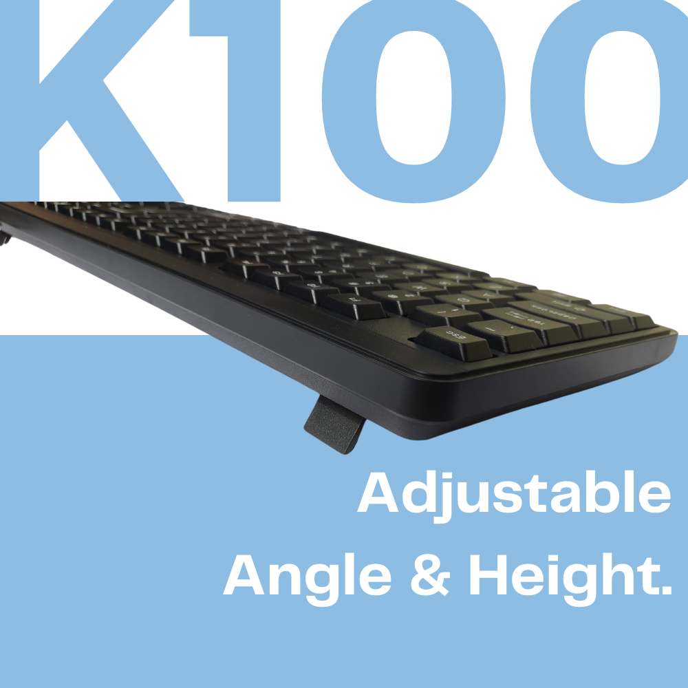 HP K100 Wired Wired USB Desktop Keyboard  (Black)
