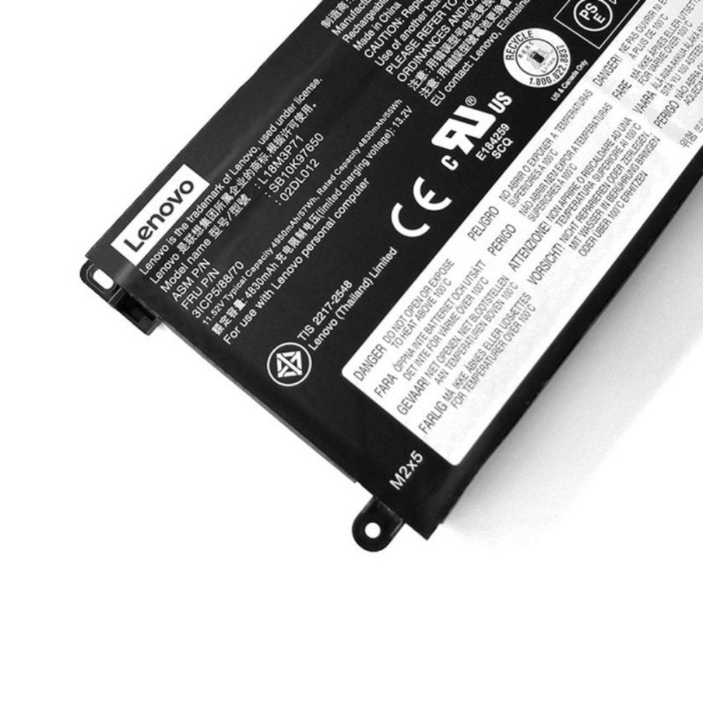 LENOVO T490 Original 4400mAh 11.1V 51Wh 4 Cell Laptop Battery
