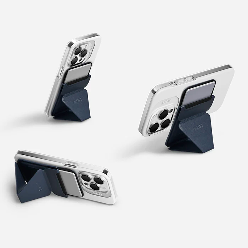 MOFT Snap-on Phone Stand & Wallet (Magsafe Compatible)-iPhone 12/13/14/15/16/17 series & Non Magsafe Cases And Android Phones Using Moft Metal Ring include in Pack
