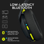 Logitech G Series G435 Ultra-light Wireless Bluetooth Over Ear Gaming Headset - Black