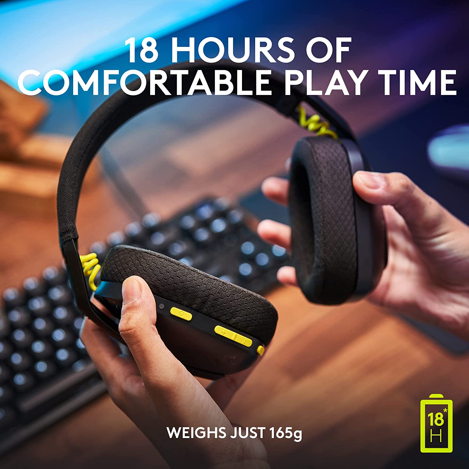 Logitech G Series G435 Ultra-light Wireless Bluetooth Over Ear Gaming Headset - Black