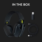 Logitech G Series G435 Ultra-light Wireless Bluetooth Over Ear Gaming Headset - Black
