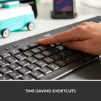 Logitech Signature K650 Wireless Bluetooth Keyboard with Palm Rest - Black