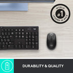 Logitech M190 1000DPI Full Size Curve Design Optical Wireless Mouse - Black