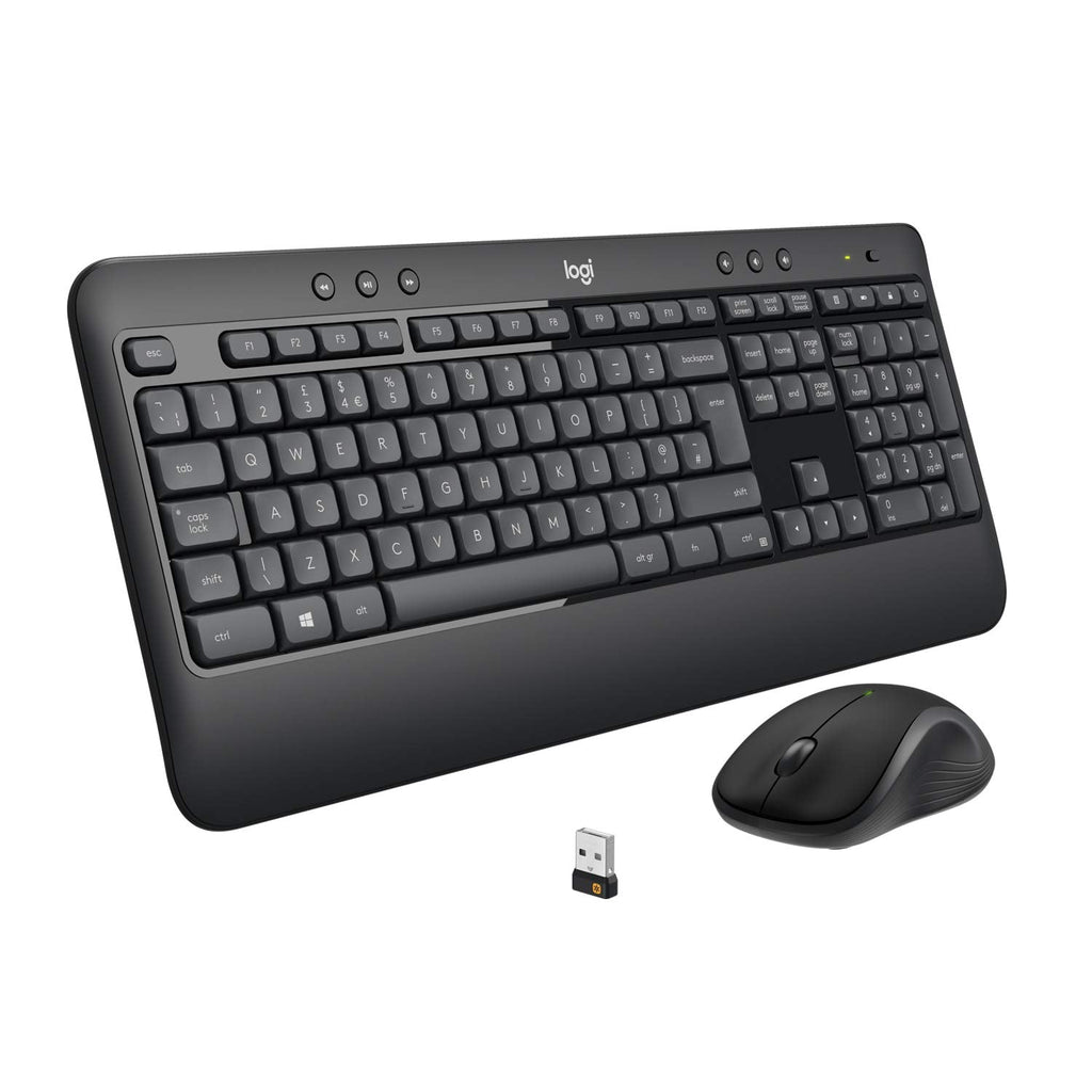 Logitech MK540 Advanced USB Wireless Keyboard and Mouse Combo - Black