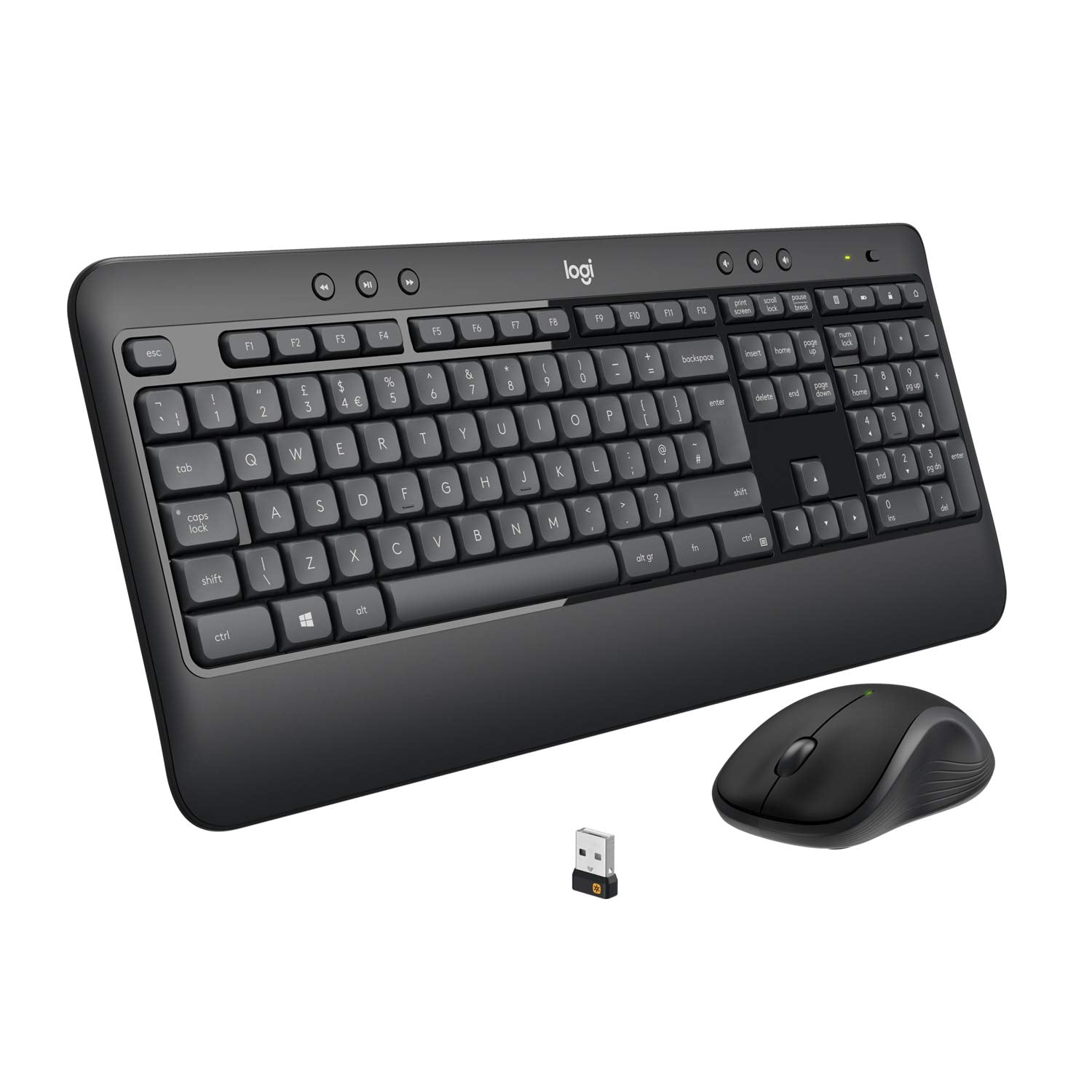 Logitech MK540 Advanced USB Wireless Keyboard and Mouse Combo - Black