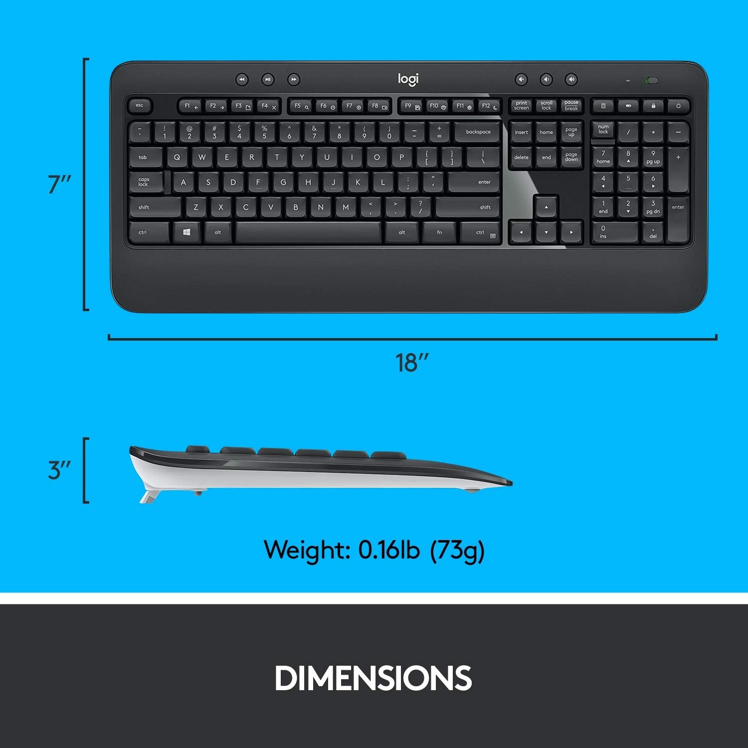 Logitech MK540 Advanced USB Wireless Keyboard and Mouse Combo - Black