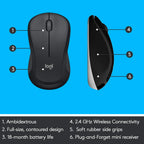 Logitech MK540 Advanced USB Wireless Keyboard and Mouse Combo - Black