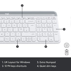 [RePacked] Logitech MK470 Wireless Keyboard and Mouse Combo - White