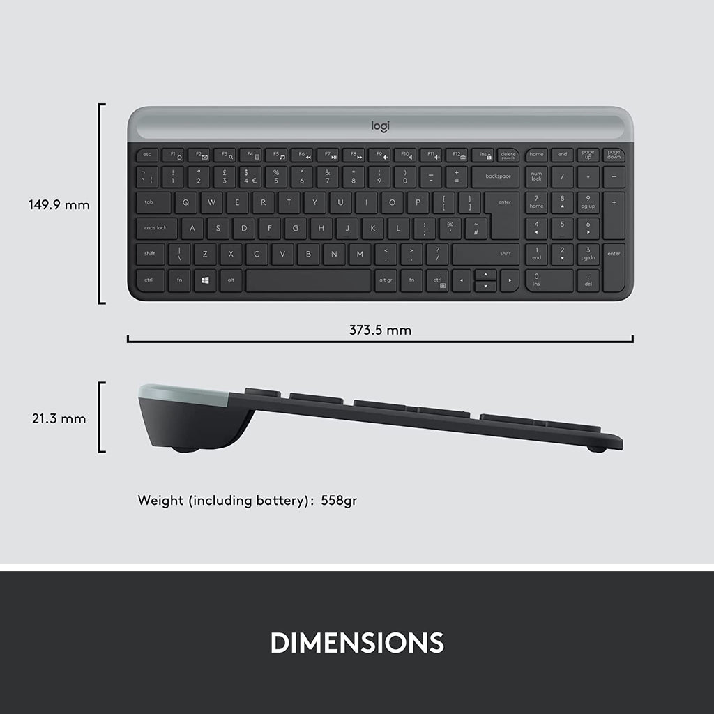 [RePacked] Logitech MK470 Wireless Keyboard and Mouse Combo