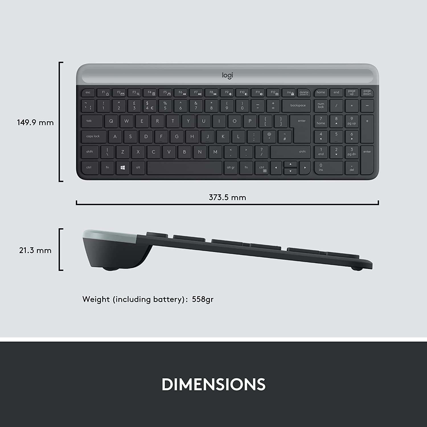 [RePacked] Logitech MK470 Wireless Keyboard and Mouse Combo
