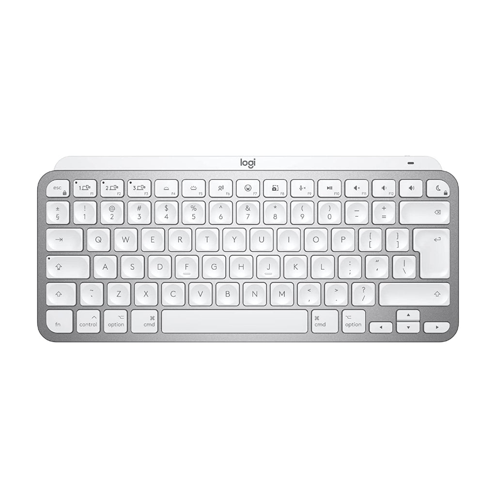 Logitech MX Keys Mini for Mac Minimalist Wireless Illuminated Keyboard - Pale Gray