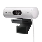 Logitech Brio 500 Full HD 1080p Webcam with Noise Reducing Mics - Off White