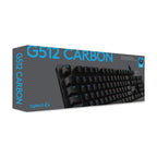 Logitech G512 Mechanical Wired Gaming Keyboard with GX Brown Tactile Switch USB Passthrough and Lightsync RGB