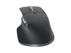 Black computer mouse on a white background