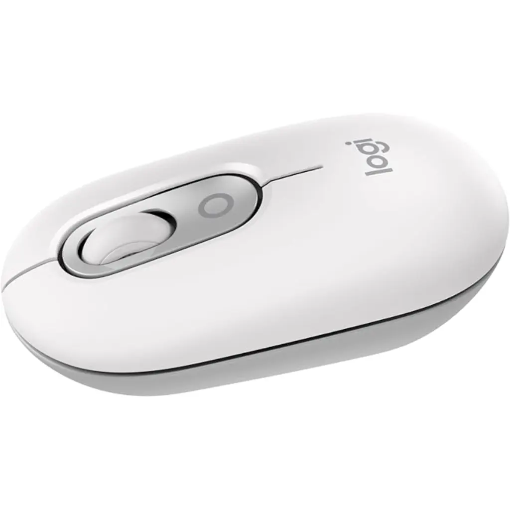 Logitech POP Multi-Device Bluetooth Wireless Mouse with Emoji Button - Off White