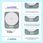 Lucid 15W magnetic wireless powerbank 5000mAh battery capacity for iPhone 16/15/14/13 and 12