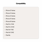 Click 20000mAh 15W Magnetic Wireless Powerbank with Natural Titanium Finish for iPhone
