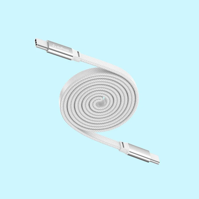 Stuffcool Lynk USB-C to USB-C Magnetic Braided Cable | 60W PD Fast Charging | 1M | 6 Months Warranty