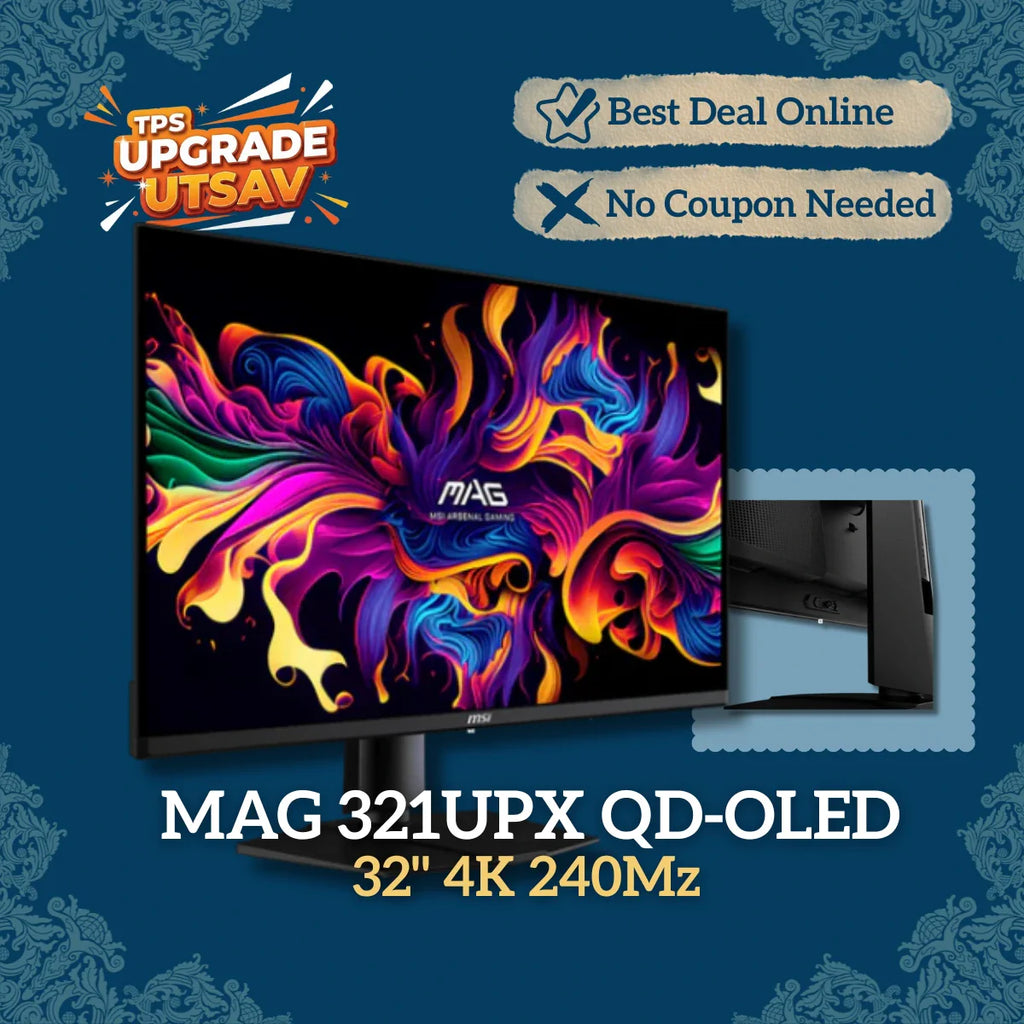 MSI MAG 321UPX QD-OLED 32" 240Mz 4K 0.3ms Gaming Monitor